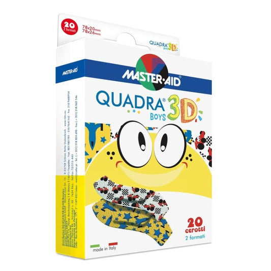 QUADRA® 3D BOYS – Kinderpflaster (2 Formate)