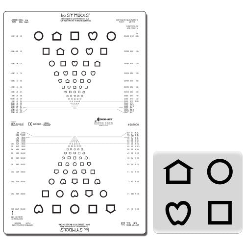 LEA™-Symbole – lichtdurchlässige Sehtafel Nähe