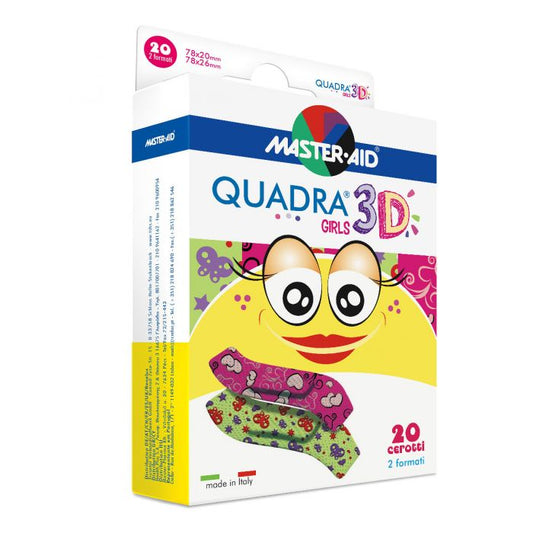QUADRA® 3D GIRLS – Kinderpflaster (2 Formate)