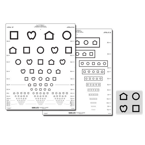 Screening-Tafel LEA™-Symbole mit 15 Linien (Massachusetts)