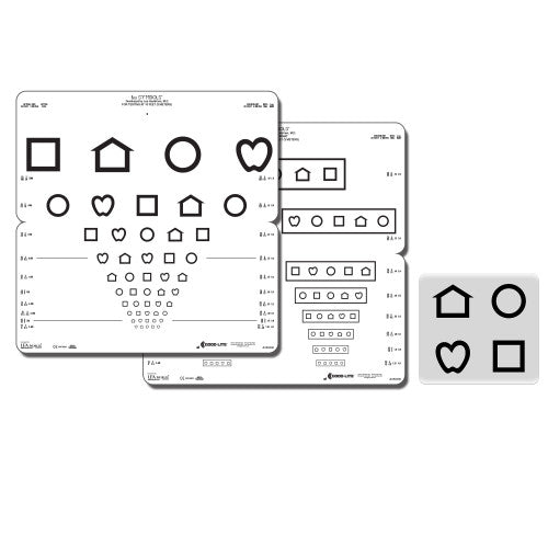 Falttafel LEA™-Symbole mit 10 Linien (Massachusetts) 