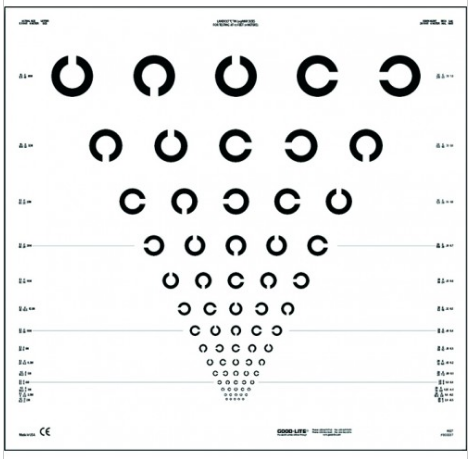 ETDRS-Tafel – Landolt-Ringe