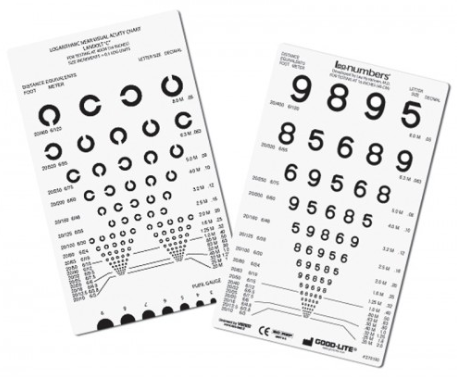 LEA™-Zahlen/Landolt-Ringe – Taschenformat