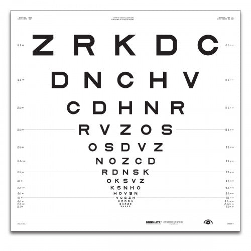ETDRS „2000“ – SLOAN-Buchstaben Tafel „2“ (4m)