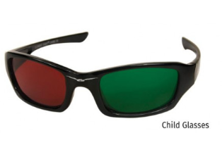Wrap-around-Rotgrünbrille für Kinder