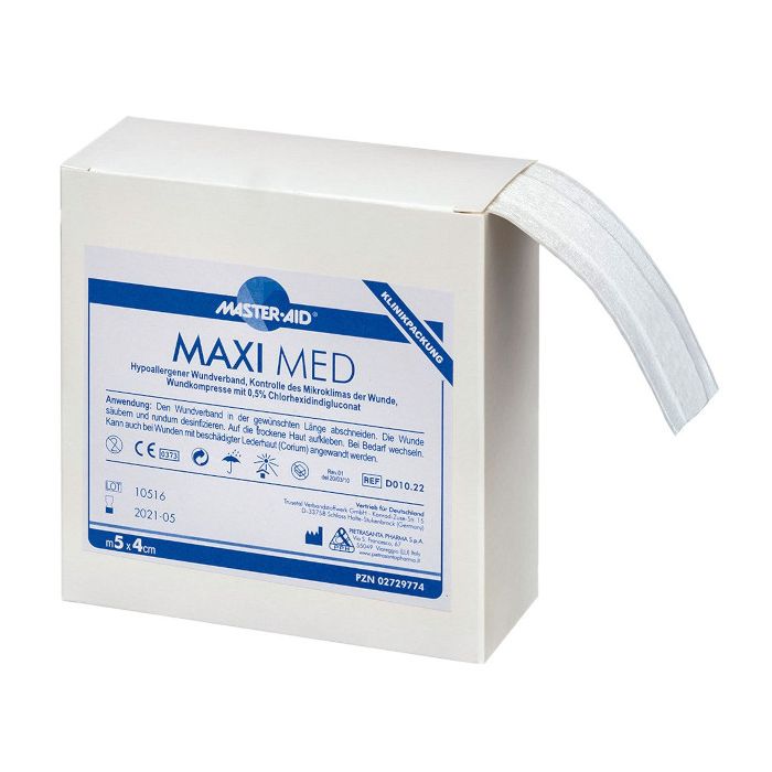 MAXI MED – Wundschnellverband mit antibakterieller Wundauflage 8 cm x 0,5 m 1 St.