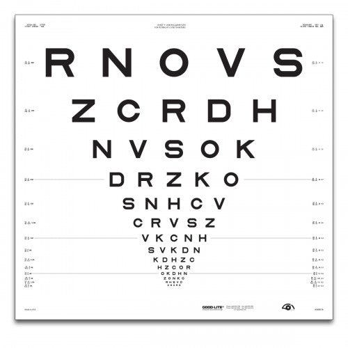 ETDRS „2000“ – SLOAN-Buchstaben Tafel „3“ (3m)