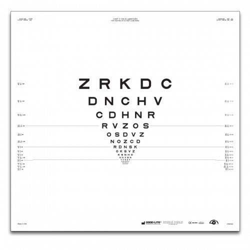 ETDRS „2000“ – SLOAN-Buchstaben Tafel „2“ (2m)