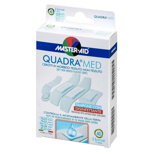 QUADRA®MED – sanftes, atmungsaktives Wundpflaster (5 Formate) 40 St.